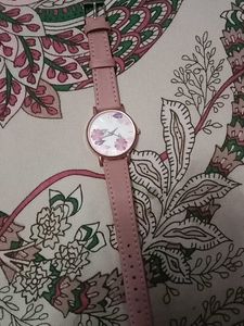 Pink Floral Watch with bracelets