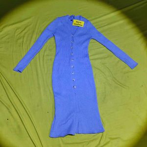 Korean knit blue