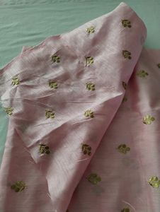 Pink Embroidery Unstitched Material (Women)