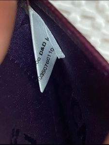 Authentic MCM Purple Leather Wallet + Card holder