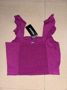 Embroidered Crop Top