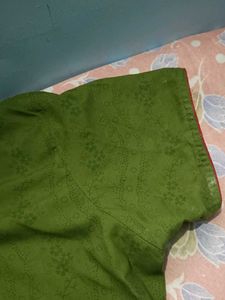 Stylish Green Embroidered Kurta