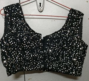 Sequence Heavy Black Blouse