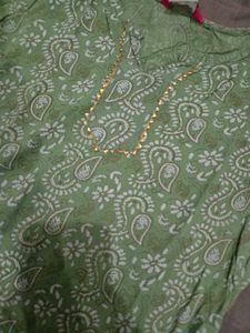 Green Paisley Print Kurta