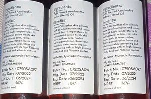 SAGE APOTHECARY NEEM OIL PACK of 3
