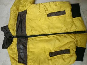 Kids Yellow Winter Jecket For 6-8 Years