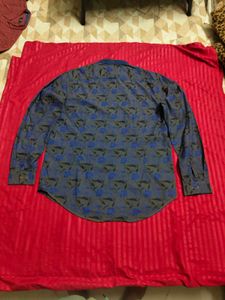 Mr Bowerbird Men Grey &amp; Blue Slim Fit Shirt