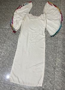 Bohemian kurta with Tassel Trim