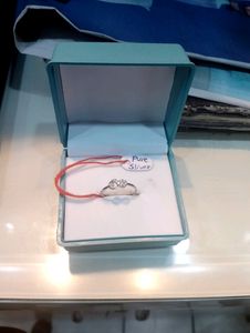 Infinity Diamond  Ring Pure Silver 925