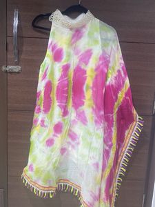 Bohemian Tie-Dye Kaftan Dress