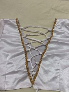 Elegant White Ethnic Blouse