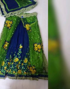 Mehandi Green Lahnga