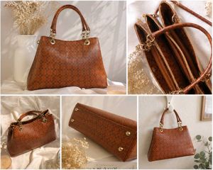 Stylish Brown Monogram Handbag