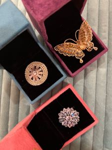 Elegant Three Rings Set With Premium Velvet Boxes