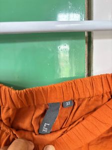 Boho Tiered Orange Maxi Skirt