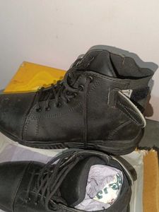 Black Lace-Up Combat Boots