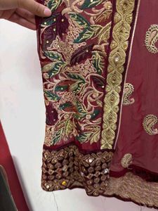 IMPORTED PAKISTANI Maroon Embroidered Kurta