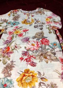 Floral Print Kurta Set with Pants