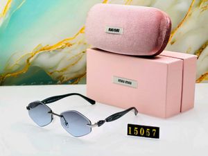 Miu Mi Rimless Hexagonal Sunglasse