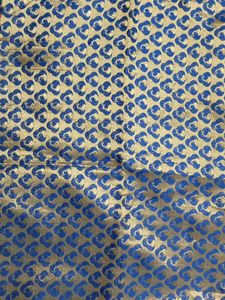 Blouse piece Golden and blue color new without tag.