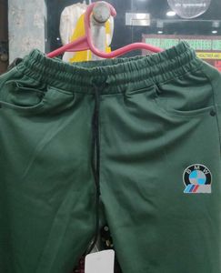 Green Casual Pants