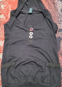 Sleeveless Top With Poncho