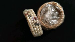 Elegant Beaded &amp; Pearl Bangles Set