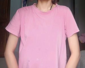 Peach Cropped T-Shirt