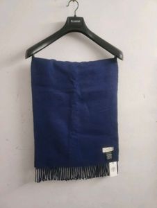 Hermes Blue Wool Scarf