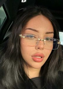 Chic Rimless Square Sunglasses