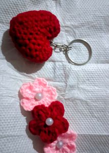 Crochet Flower Hair Clips combo✨