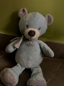 Adorable Blue Teddy Bear Plush Toy