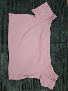 H&amp;M Soft Pink Striped Off-Shoulder Top
