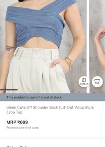 Stylish Blue Crop Top