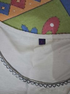 Elegant Embroidered Long Anarkali Top
