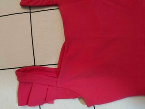 Cute Pink Ruffle Strap Dress