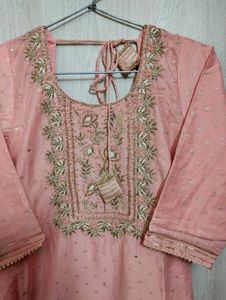 Elegant Peach Patiala Suit Set