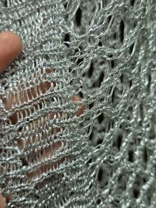 Silver Knit Cover-Up Sraug