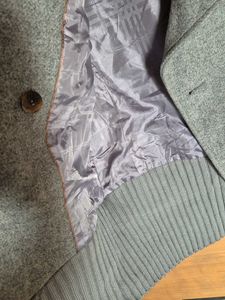 Grey Wool Blend Coat