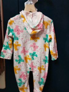 Adorable Mouse Print Footie Pajamas