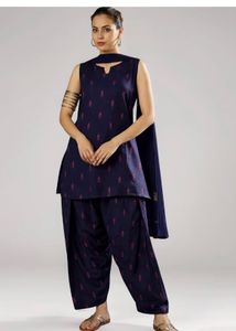 Women's Printed Rayon Kurta Set with Farshi Salwar