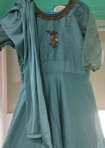 Beautiful  Long Gown With Pant (Size XL)