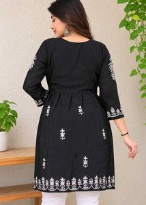 Black Embroidered Kurti