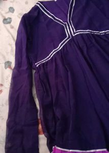 Purple Tiered party wear Dress