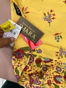 Floral Yellow Kurti