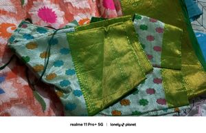 Elegant Floral Pattern  brasso saree