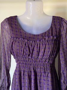 Purple Sheer Dress