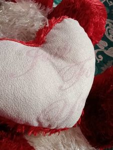 Adorable Red Teddy Bear with Heart
