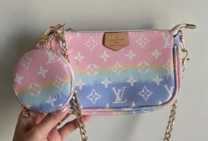 Used Louis Vuitton inspired bag with a coin purse