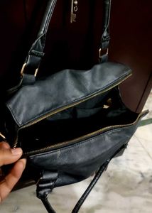 Charcoal Color Handbag For Girl Or Woman